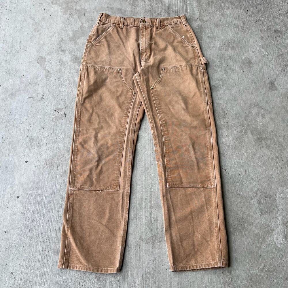 Carhartt brown double knee work wear carpenter pants